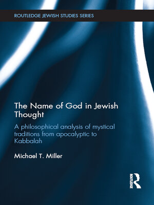 cover image of The Name of God in Jewish Thought